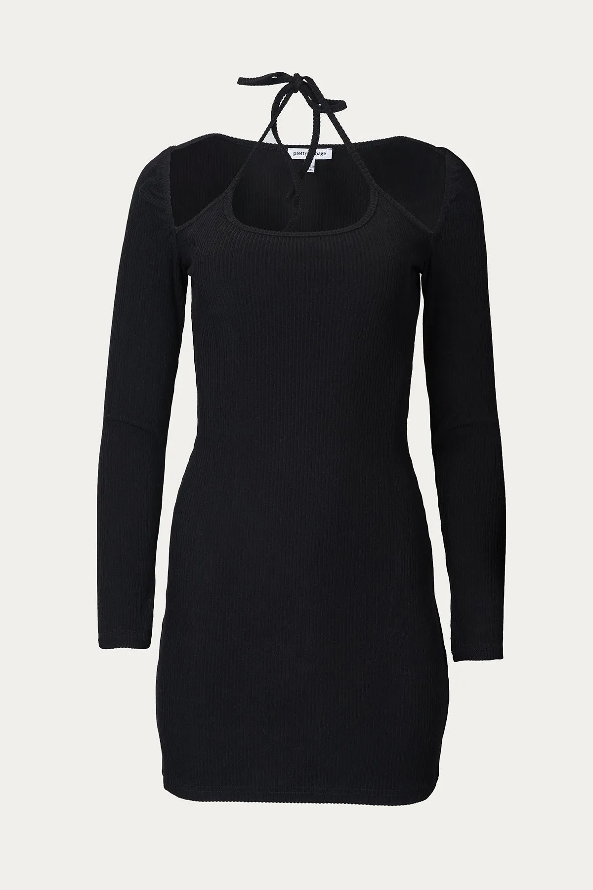 HALTER-NECK MINI DRESS