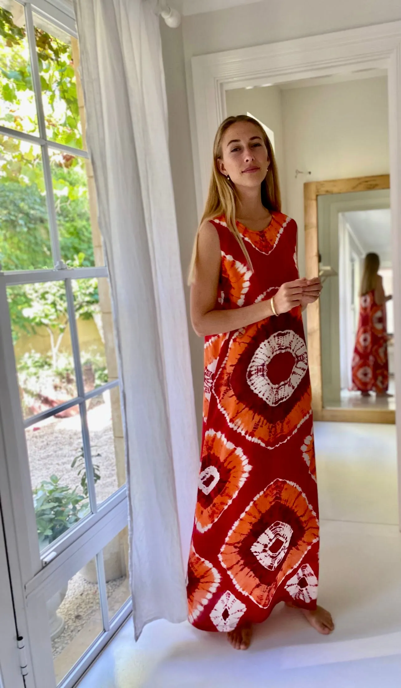 Havana Silk Maxi Dress ~ Sunsets