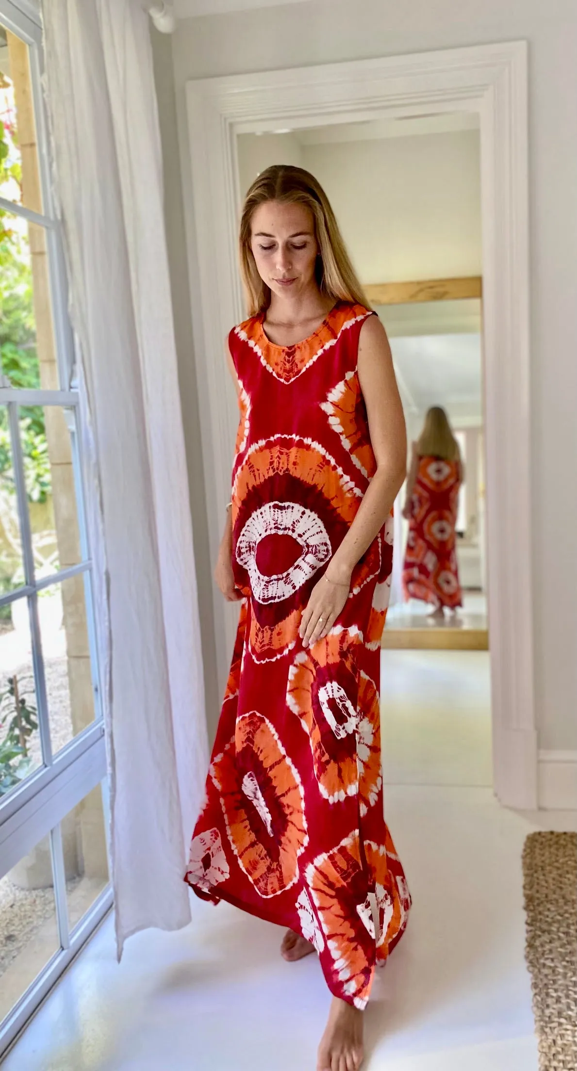 Havana Silk Maxi Dress ~ Sunsets