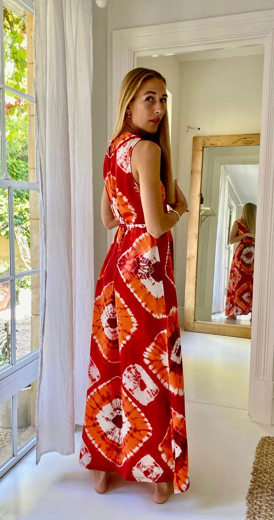 Havana Silk Maxi Dress ~ Sunsets