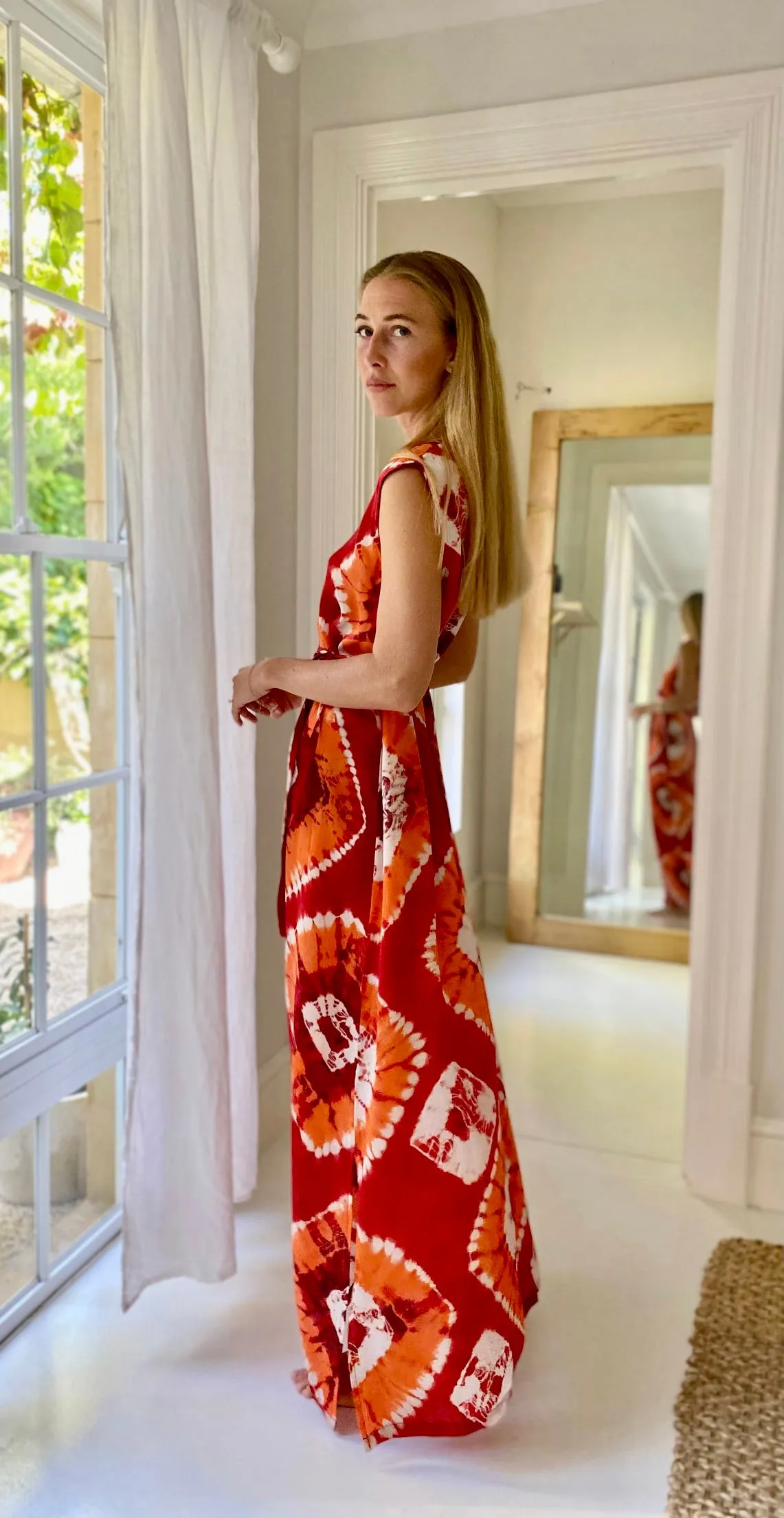 Havana Silk Maxi Dress ~ Sunsets