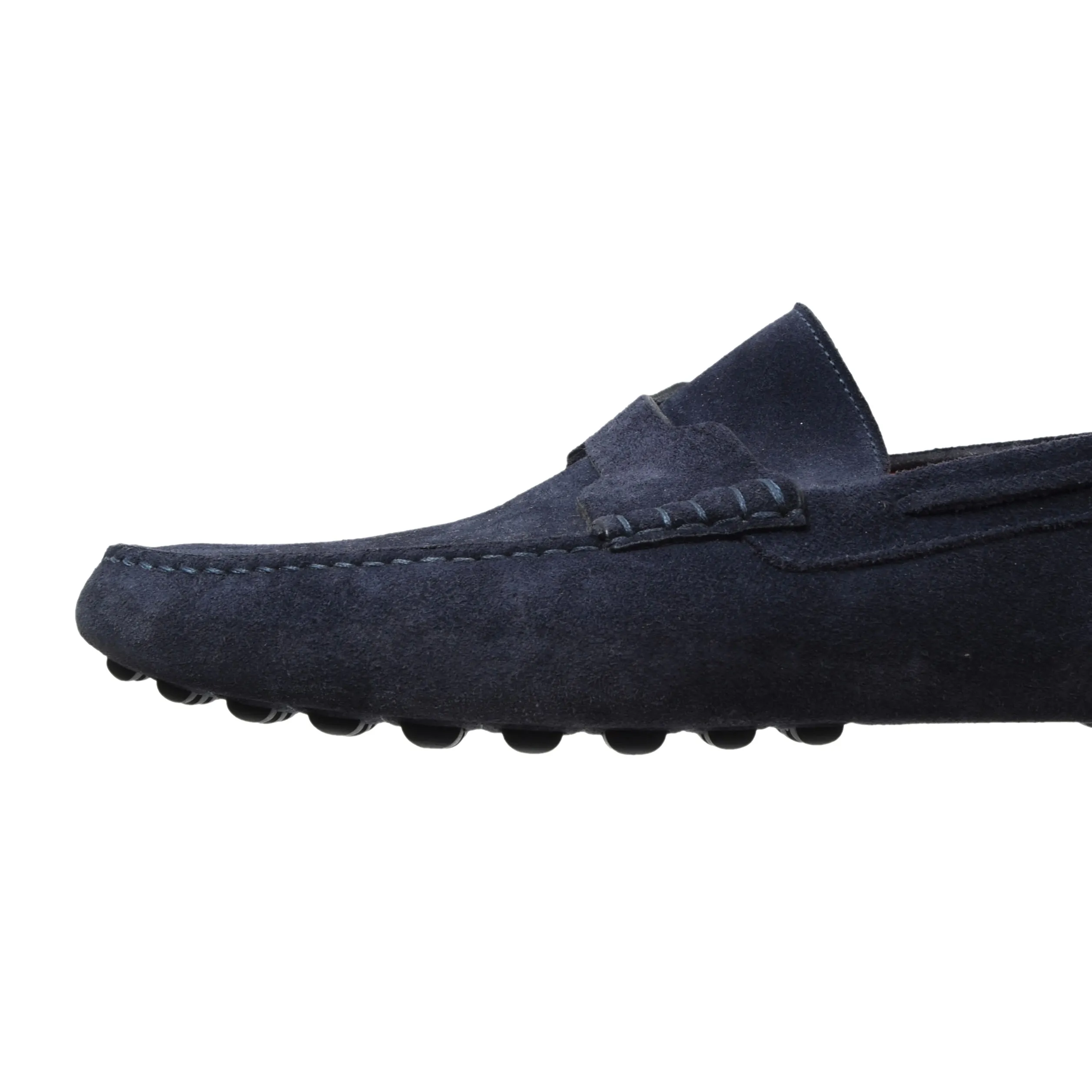 Hermès Paris Suede Driving Loafers Size 42 - Navy Blue