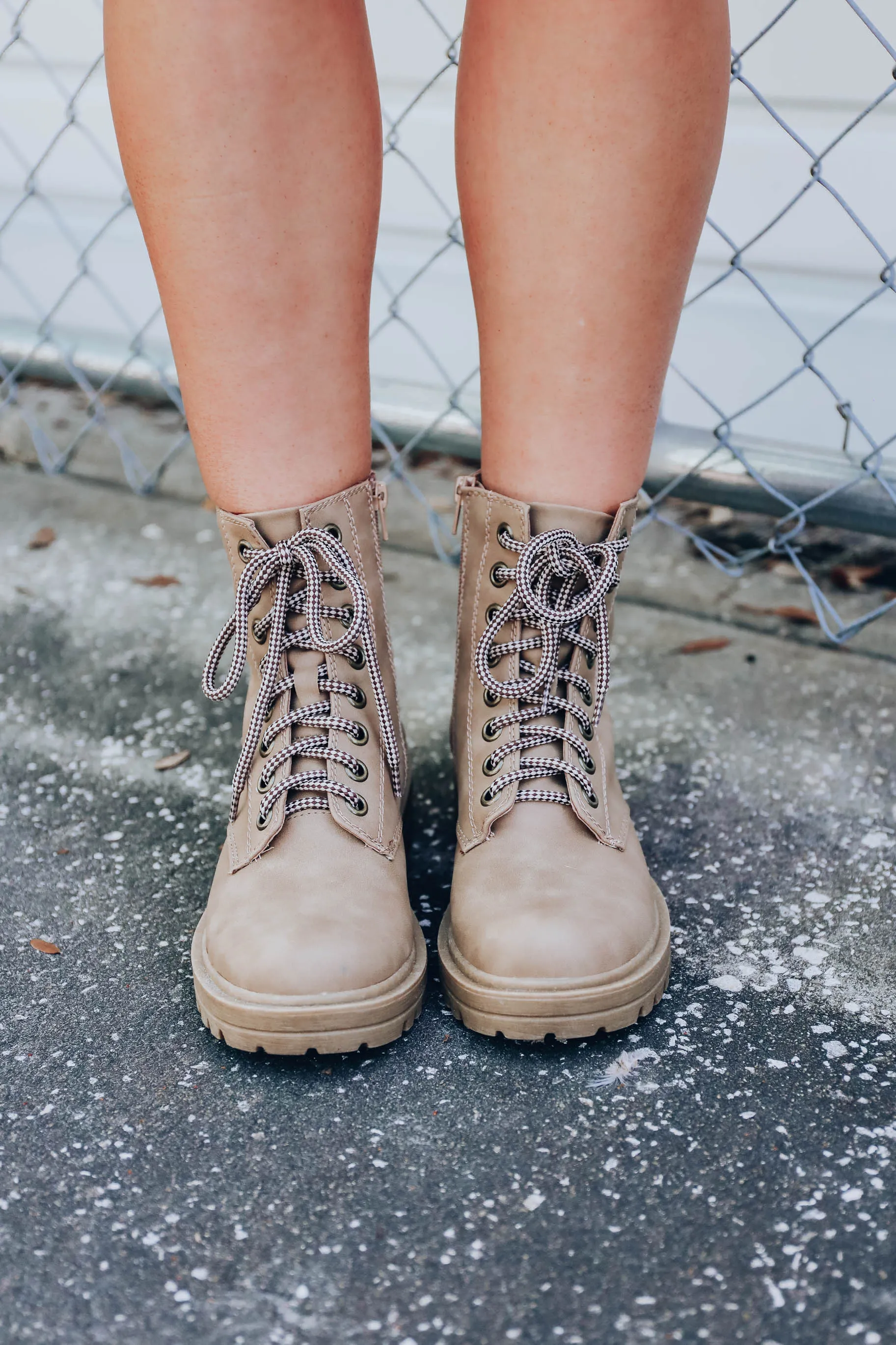 Journee Combat Boots - Camel