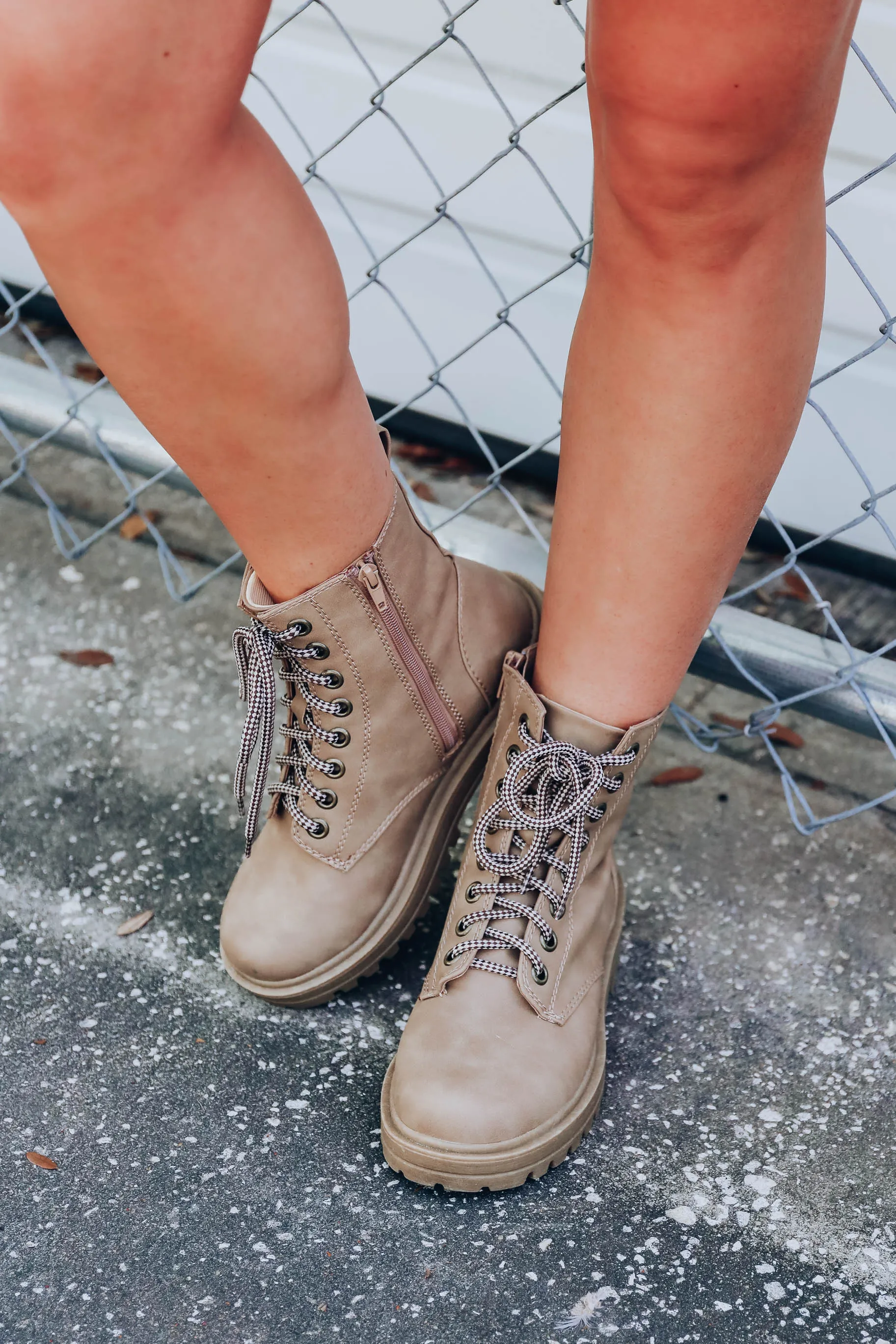 Journee Combat Boots - Camel