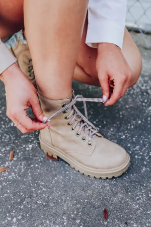 Journee Combat Boots - Camel