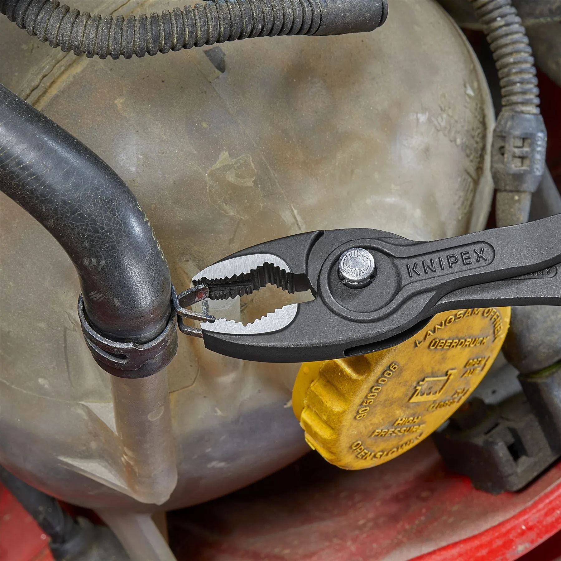 KNIPEX TwinGrip Slip Joint Pliers Front and Side Grip 200mm Multi Component Grips 82 02 200 SB