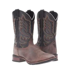 Laredo Men's Sand/Chocolate Montana Square Toe Western Boot 7800