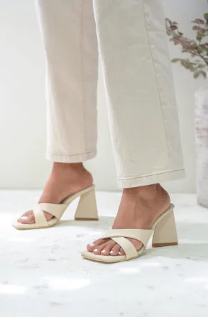 Lea Crossover Triangle Heels