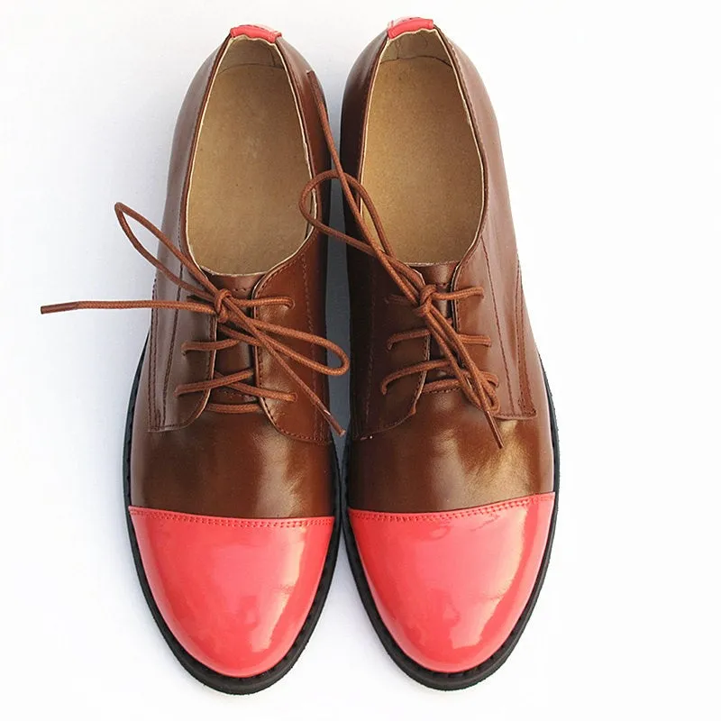 Leather Oxford Flats for Women