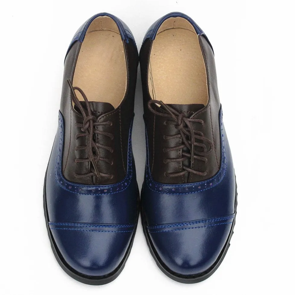 Leather Oxford Flats for Women