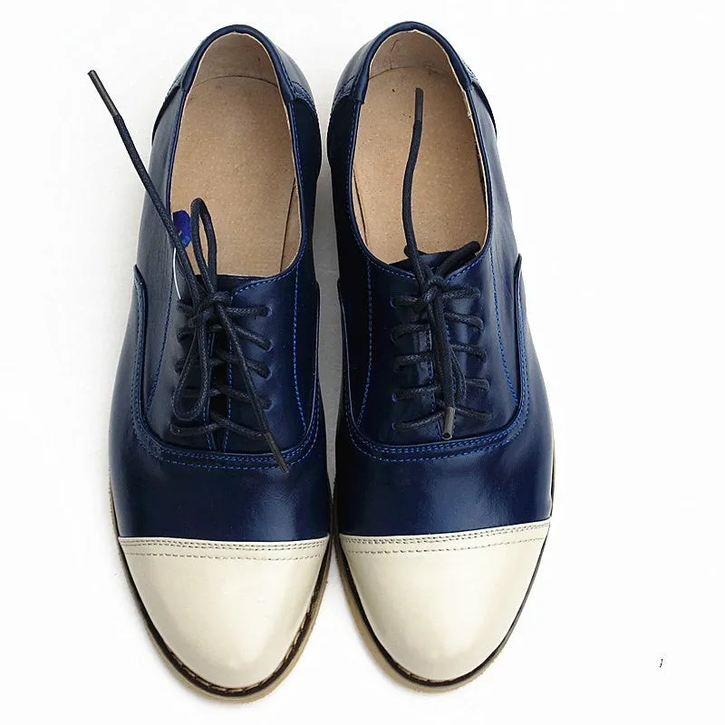 Leather Oxford Flats for Women