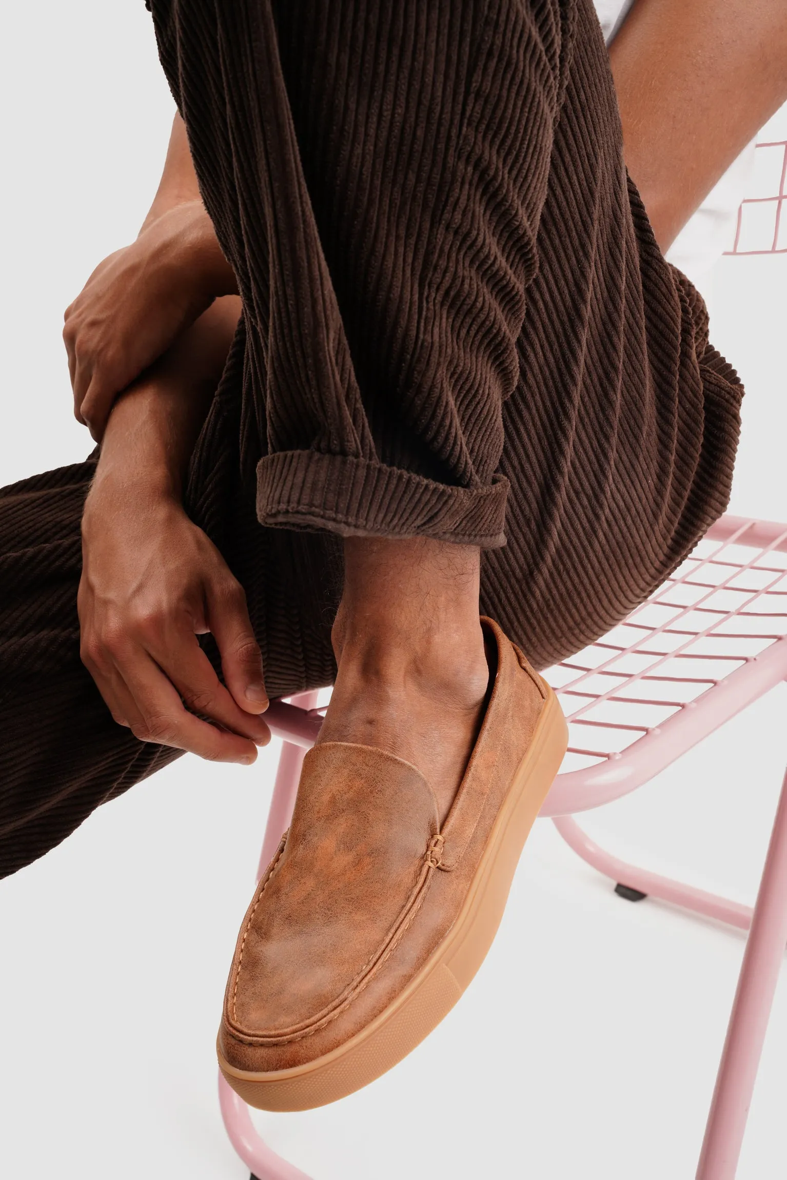 LOAFER MICROFIBER NAPA CAMEL