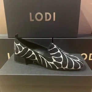 LODI BAISI BLACK WHITE LOAFER