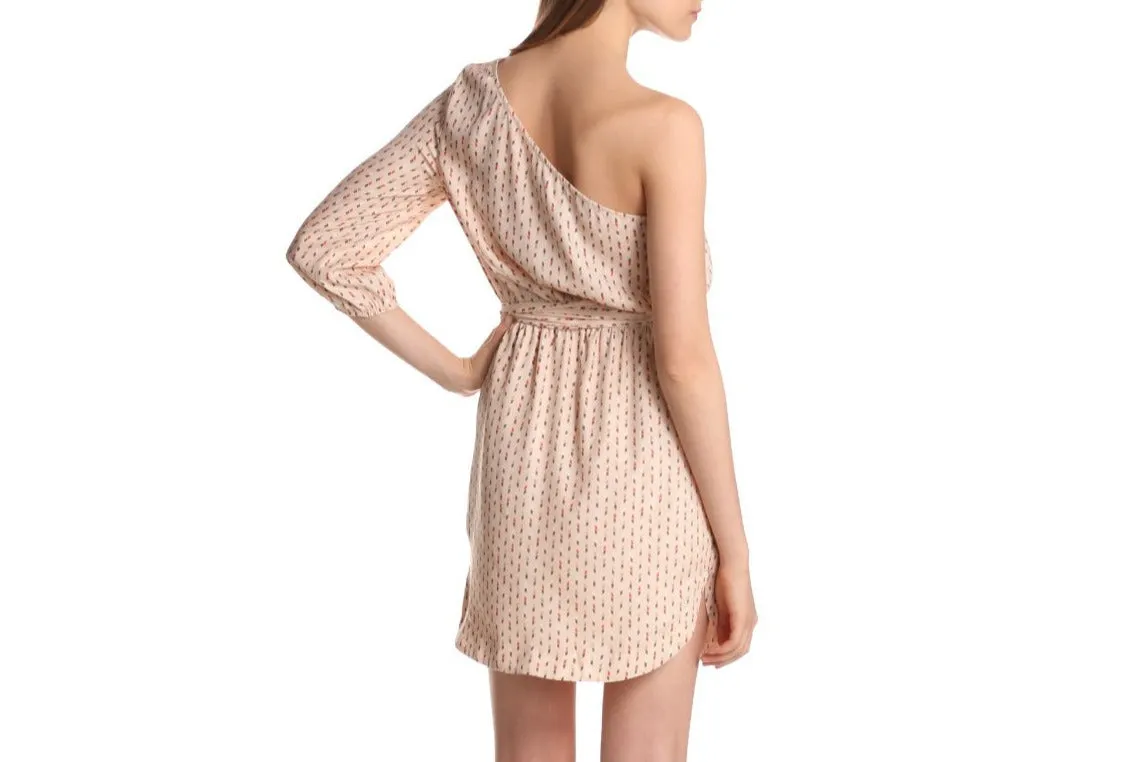 Lovely Day One Shoulder Penstroke Dress