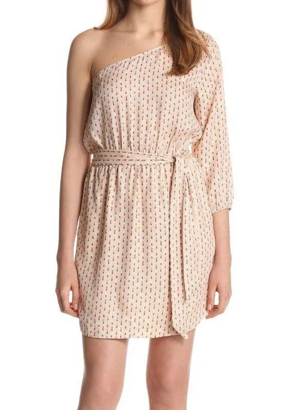 Lovely Day One Shoulder Penstroke Dress