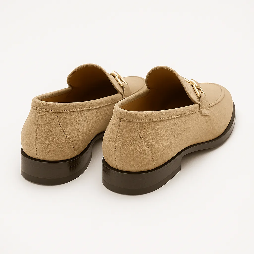 LumiNovi | The Horsebit Suede Loafers