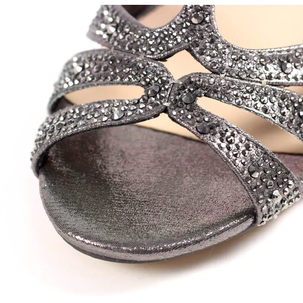 Lunar Francie Pewter Gemstone Sandal