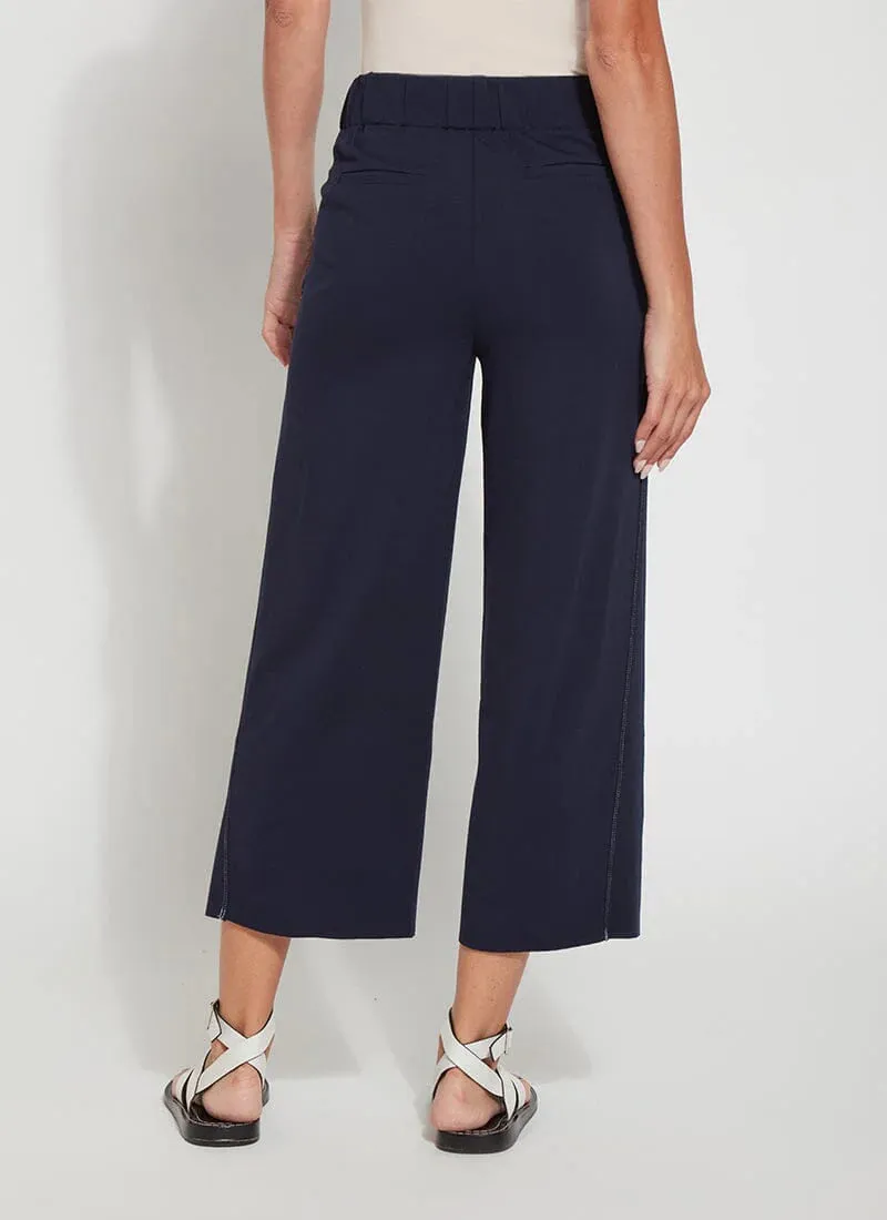 Lysse - Leila Cropped Relaxed Wide Leg Pant - True Navy 12-3138-M2