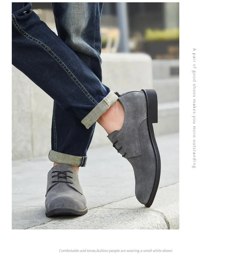 Men British Style Breathable Formal Leisure Flats Shoes
