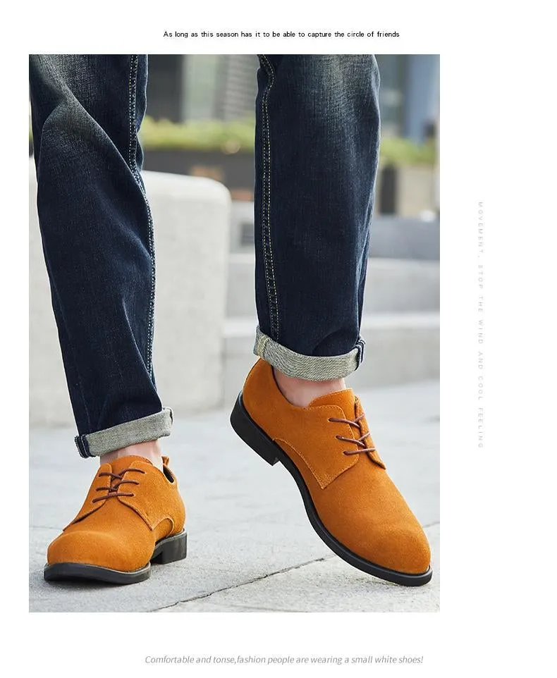 Men British Style Breathable Formal Leisure Flats Shoes