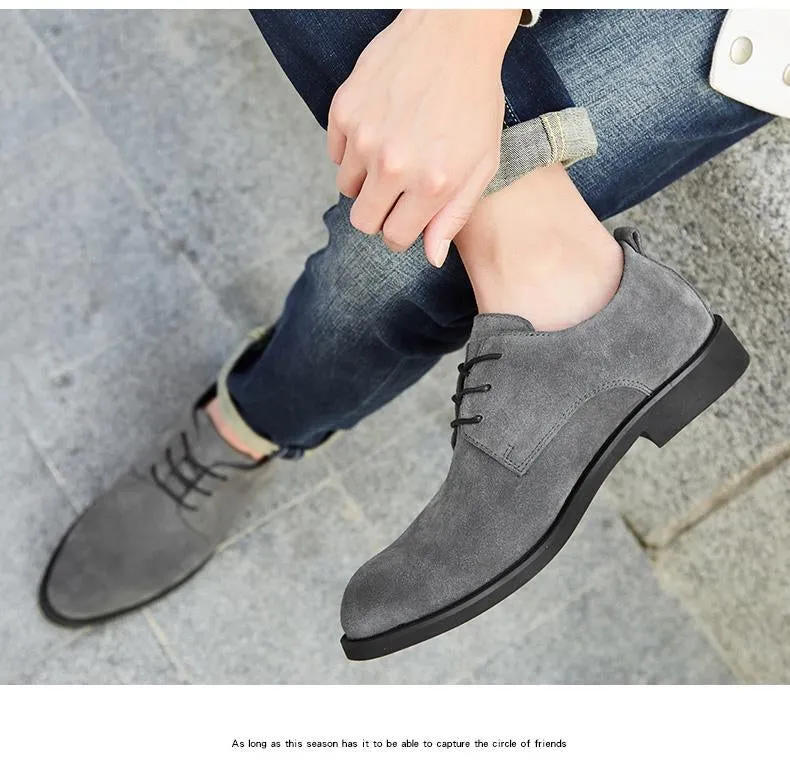 Men British Style Breathable Formal Leisure Flats Shoes