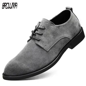 Men British Style Breathable Formal Leisure Flats Shoes