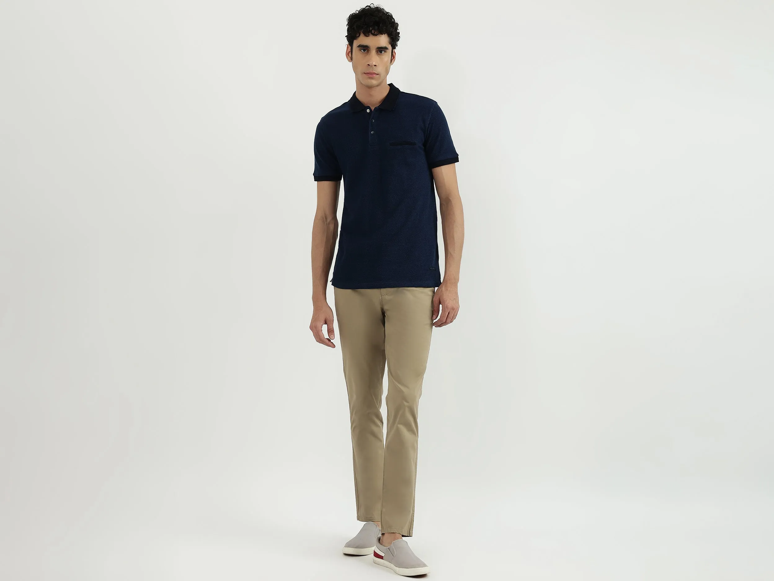 Men Solid Slim Fit Trouser