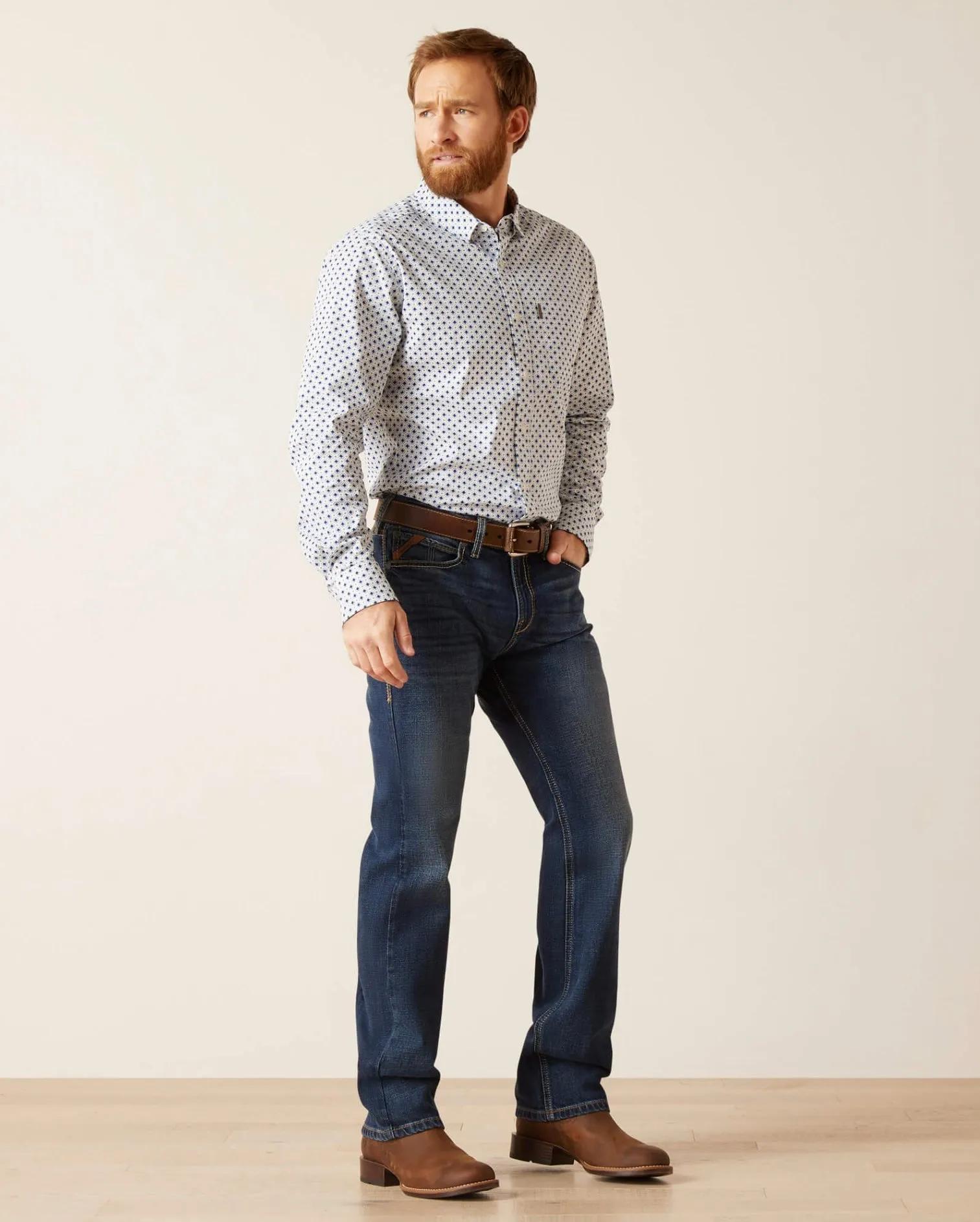 Men’s Ariat Denali M8 Modern Stretch Art Slim Jean