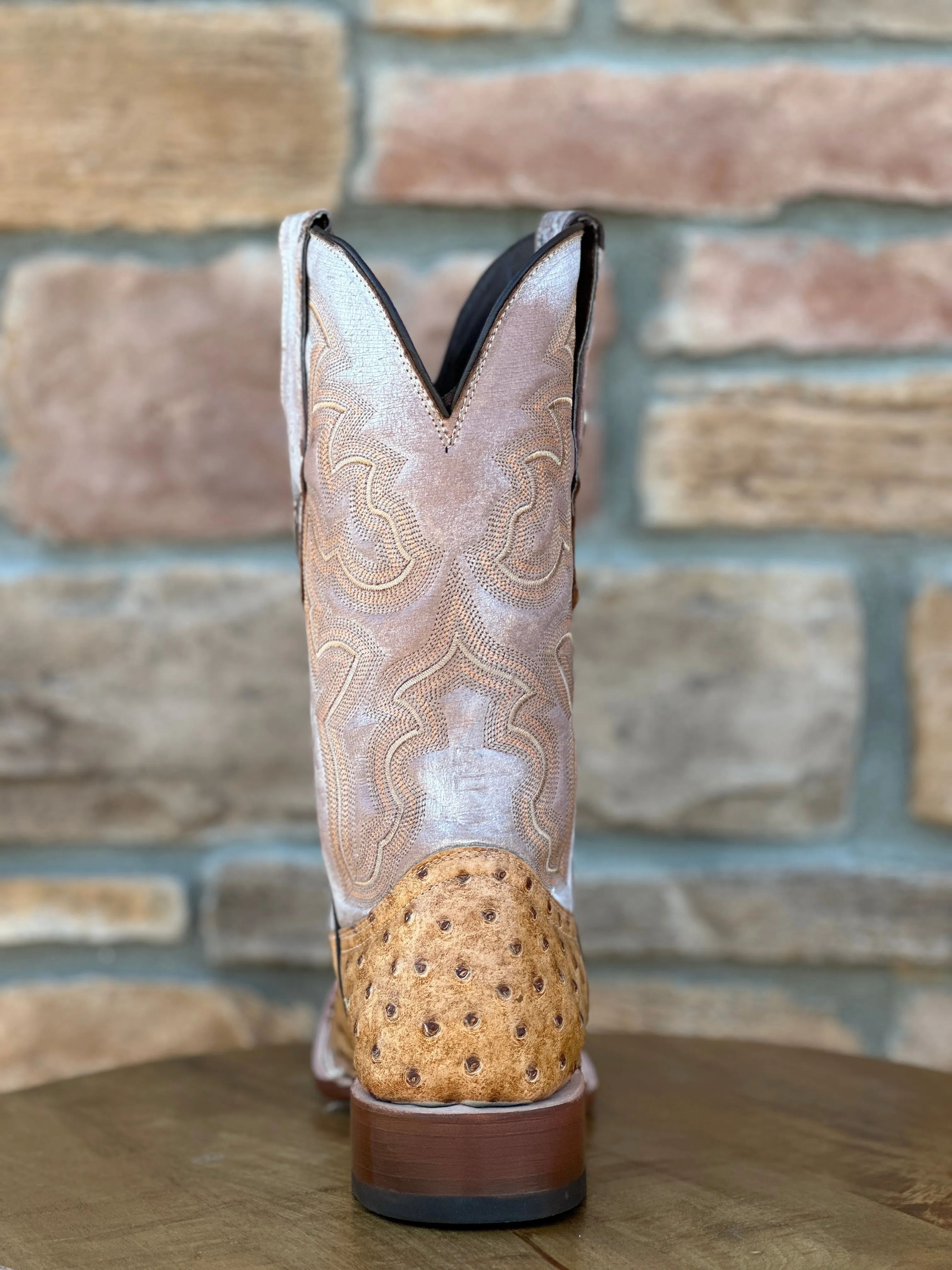 Men's Tanner Mark Oryx Ostrich Print Boots