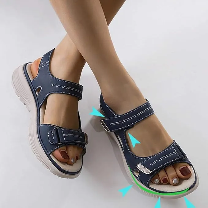 NEW Retails $140 Pro Step - Orthopedic Sandals, Blue, Sz 9.5