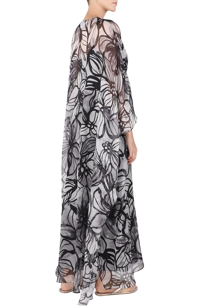 Over Sized Silk Chiffon Boubou Caftan