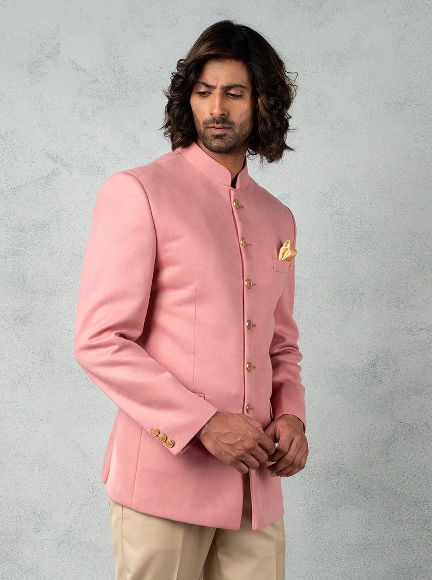 Peach Jodhpuri Suit | JadeBlue