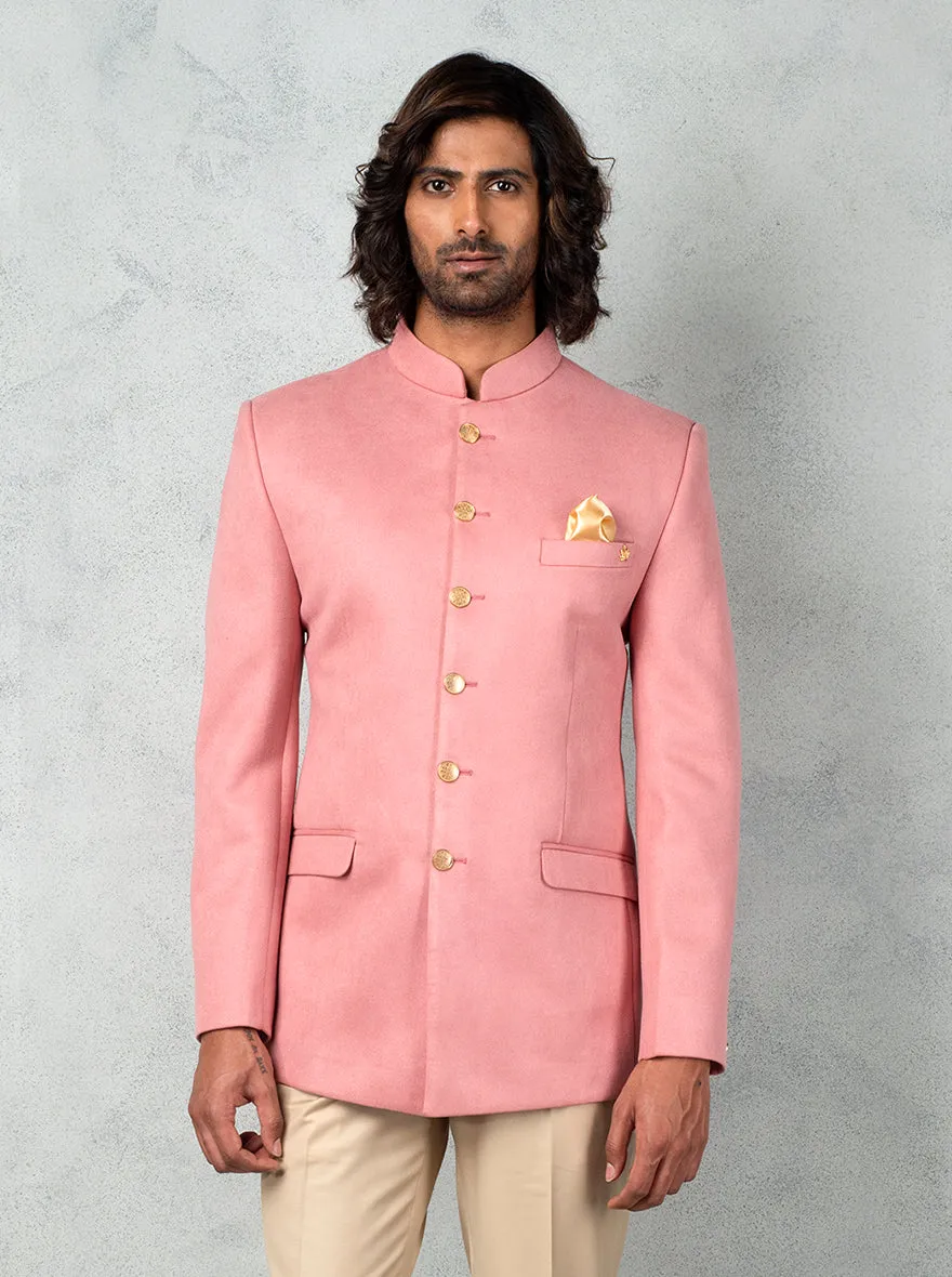 Peach Jodhpuri Suit | JadeBlue