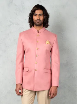 Peach Jodhpuri Suit | JadeBlue