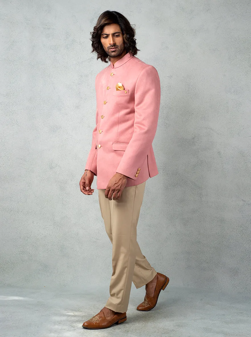 Peach Jodhpuri Suit | JadeBlue