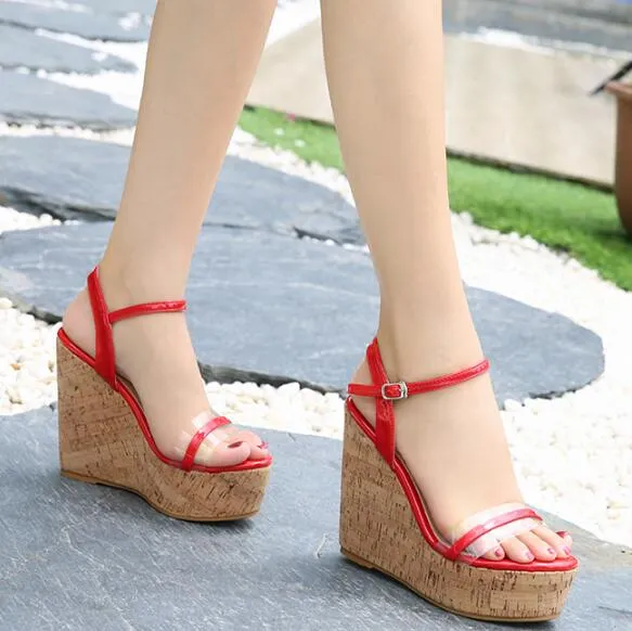 Petite Platform Wedge Heel Sandals BS118