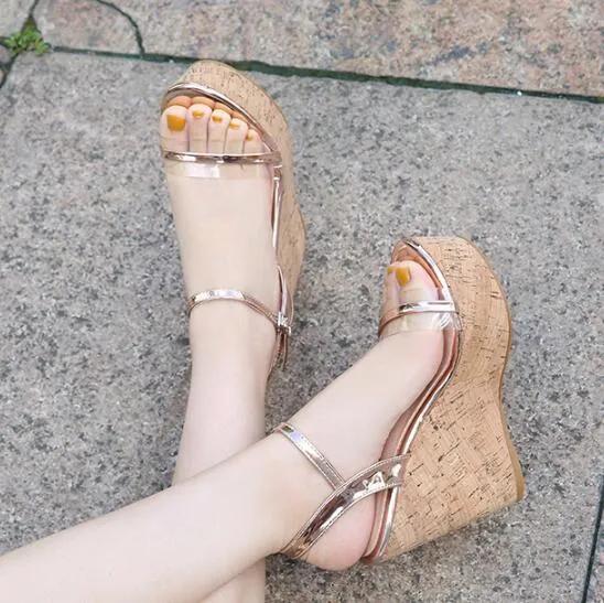 Petite Platform Wedge Heel Sandals BS118