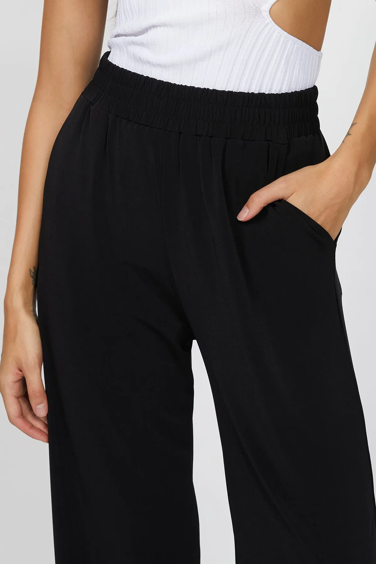 PHILOSOPHY STRETCH-JERSEY WIDE-LEG PANT