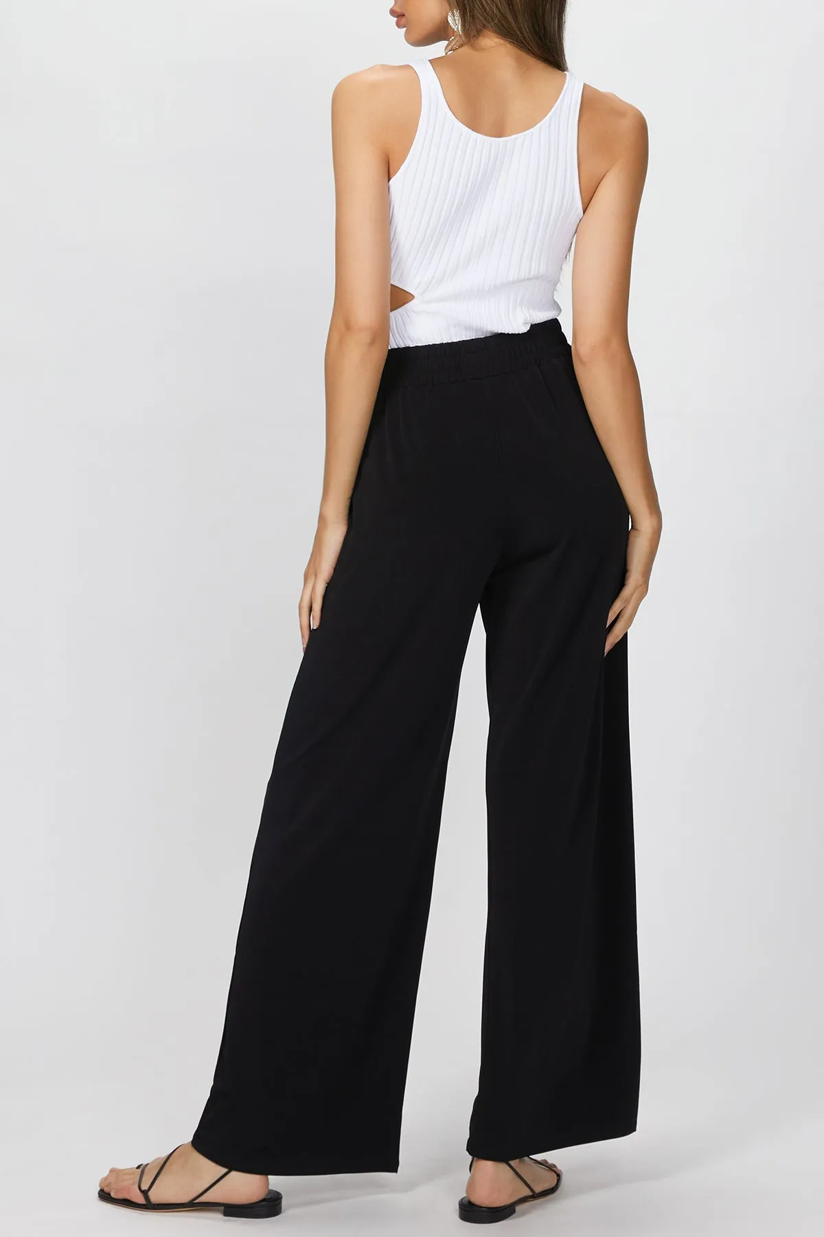 PHILOSOPHY STRETCH-JERSEY WIDE-LEG PANT