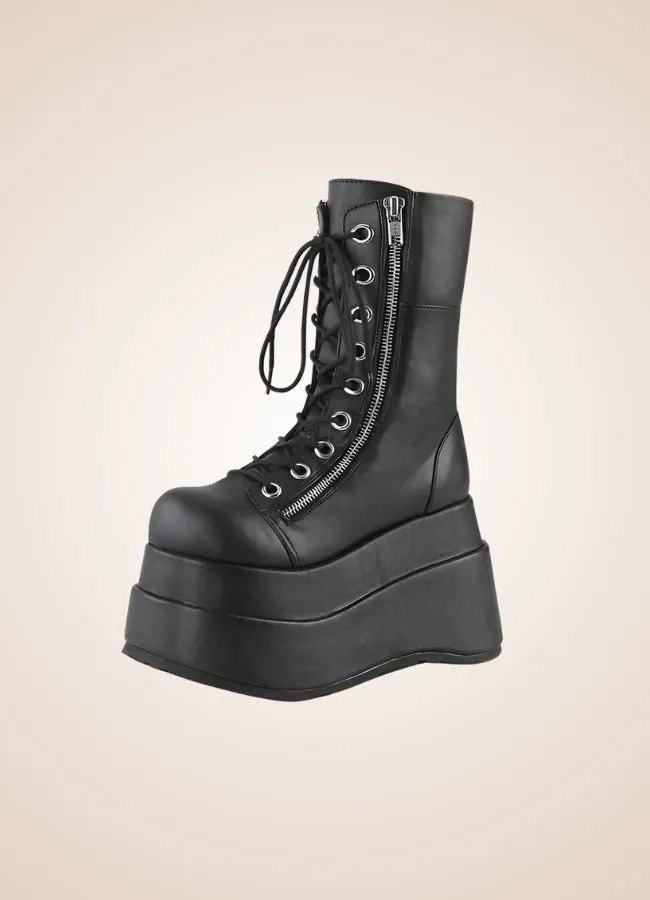 Platform Lace-up Boots
