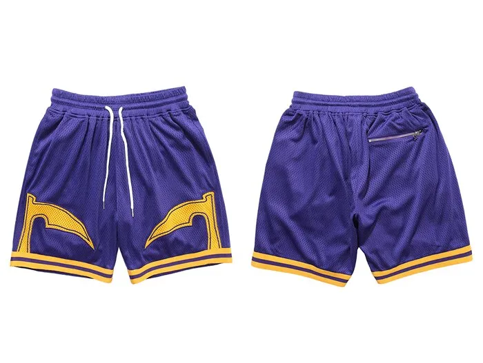 "BSKT" Short violet jaune Streetwear - URB1™