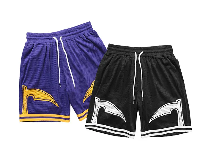 "BSKT" Short violet jaune Streetwear - URB1™