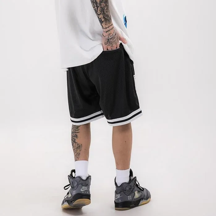 "BSKT" Short violet jaune Streetwear - URB1™