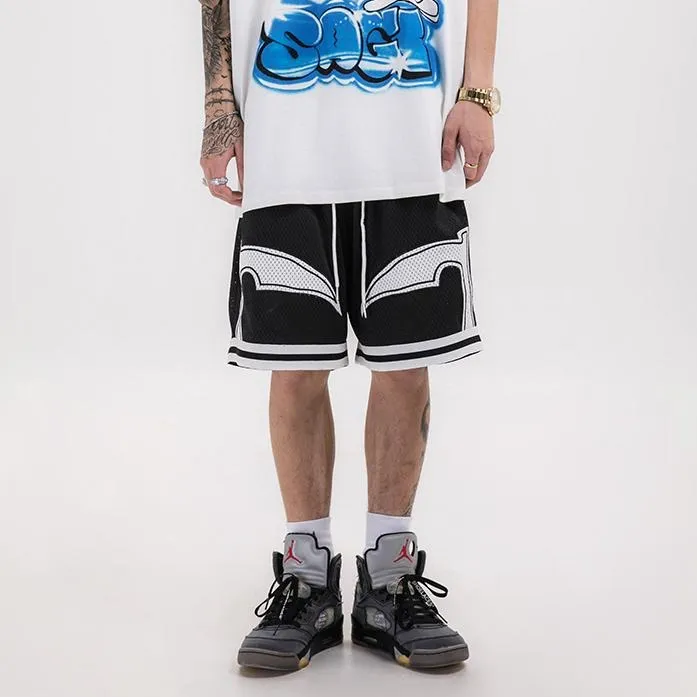 "BSKT" Short violet jaune Streetwear - URB1™