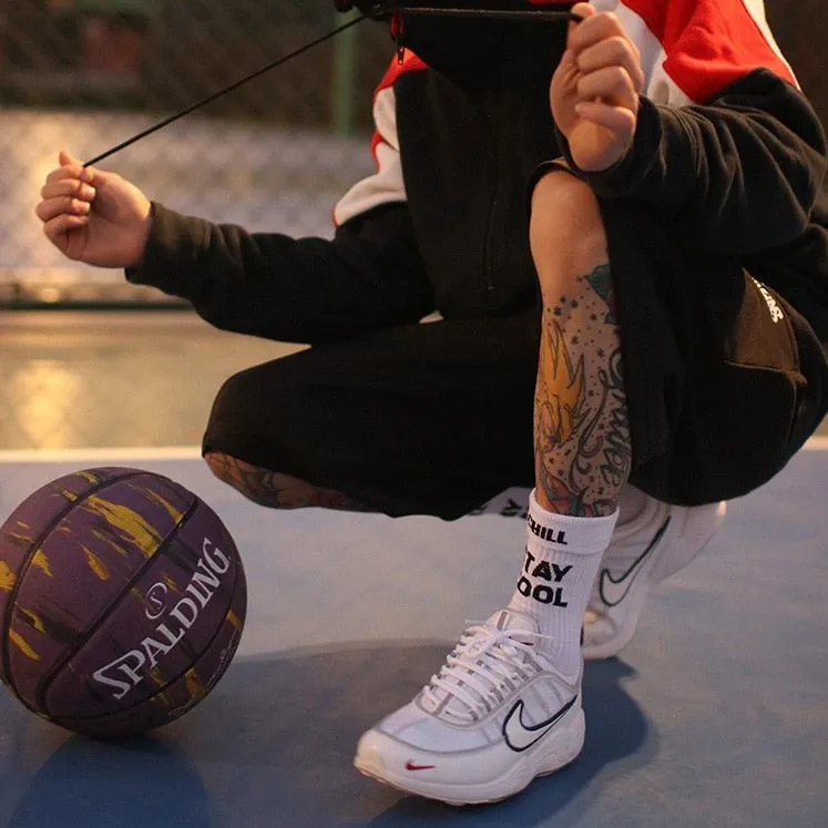 "STAY COOL" Chaussettes Montantes Streetwear - URB1™