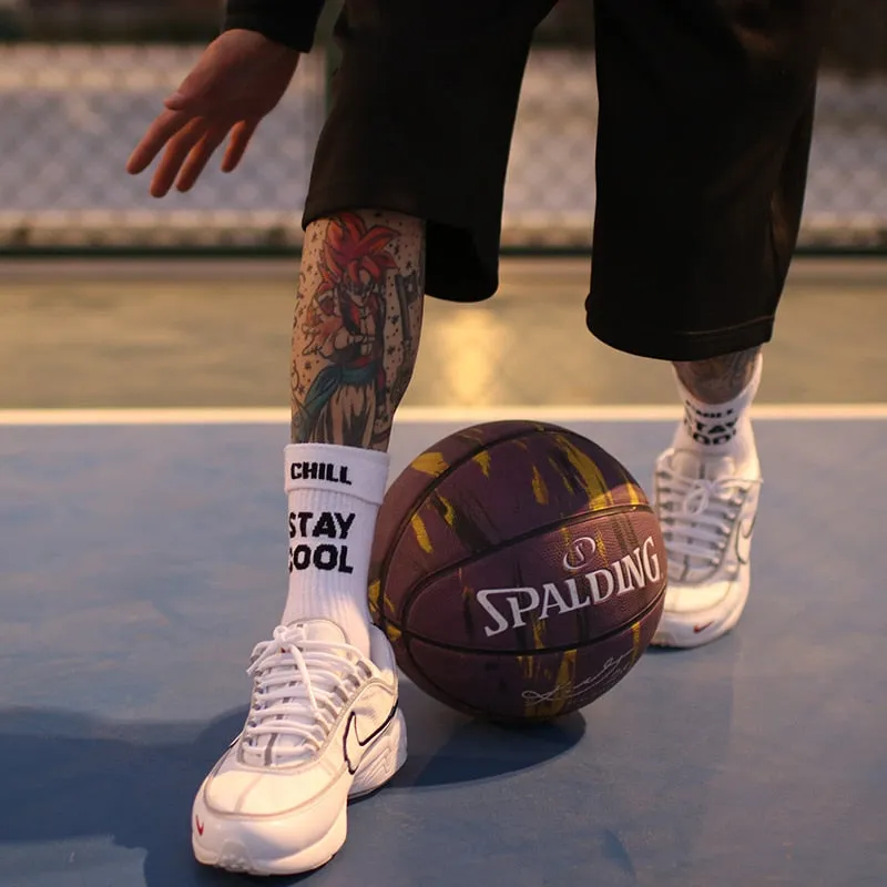 "STAY COOL" Chaussettes Montantes Streetwear - URB1™