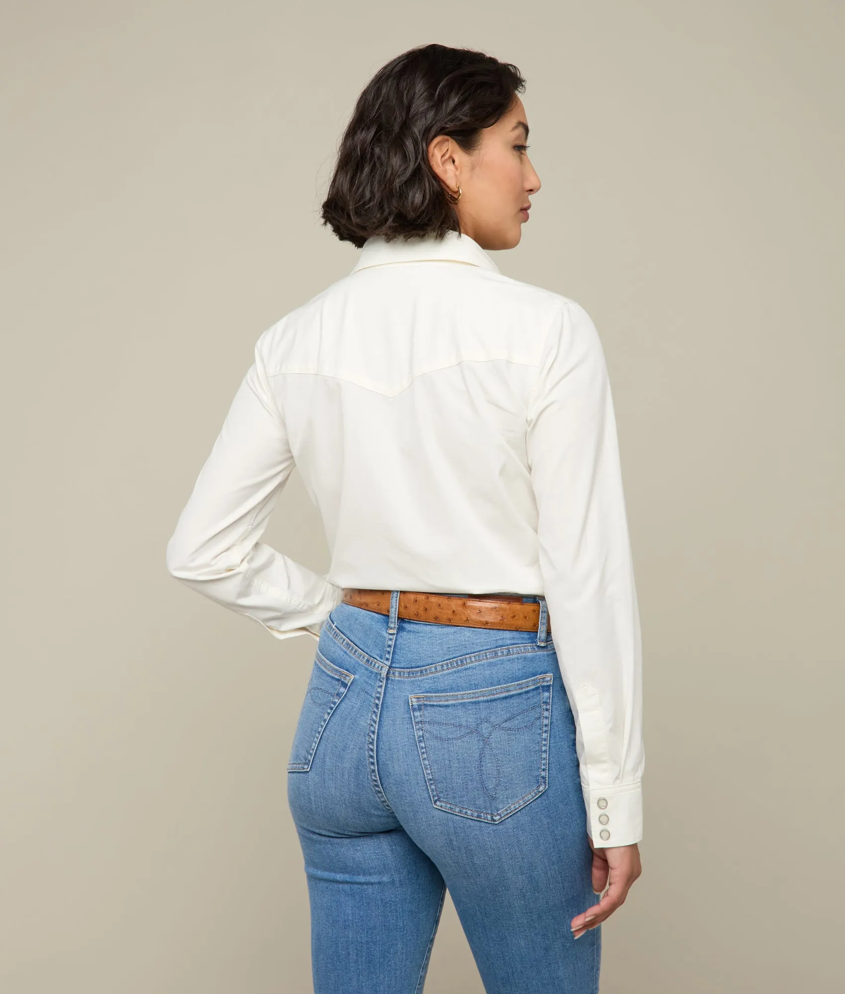 Reese Women's Snap Shirt :: Blanco