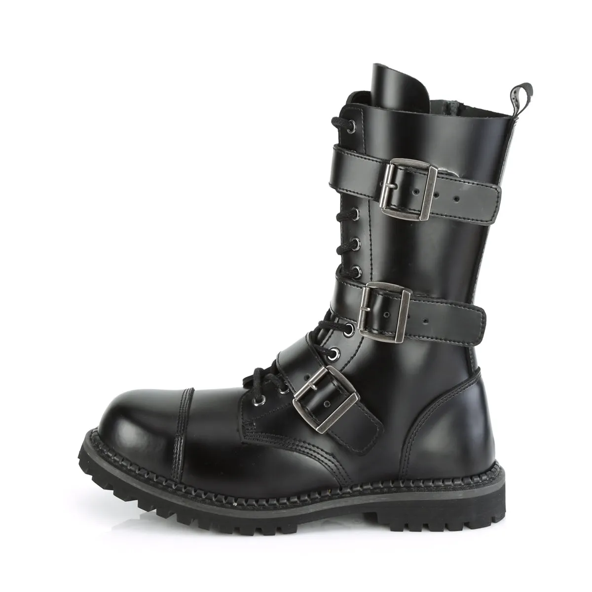 RIOT-12BK  Black Leather