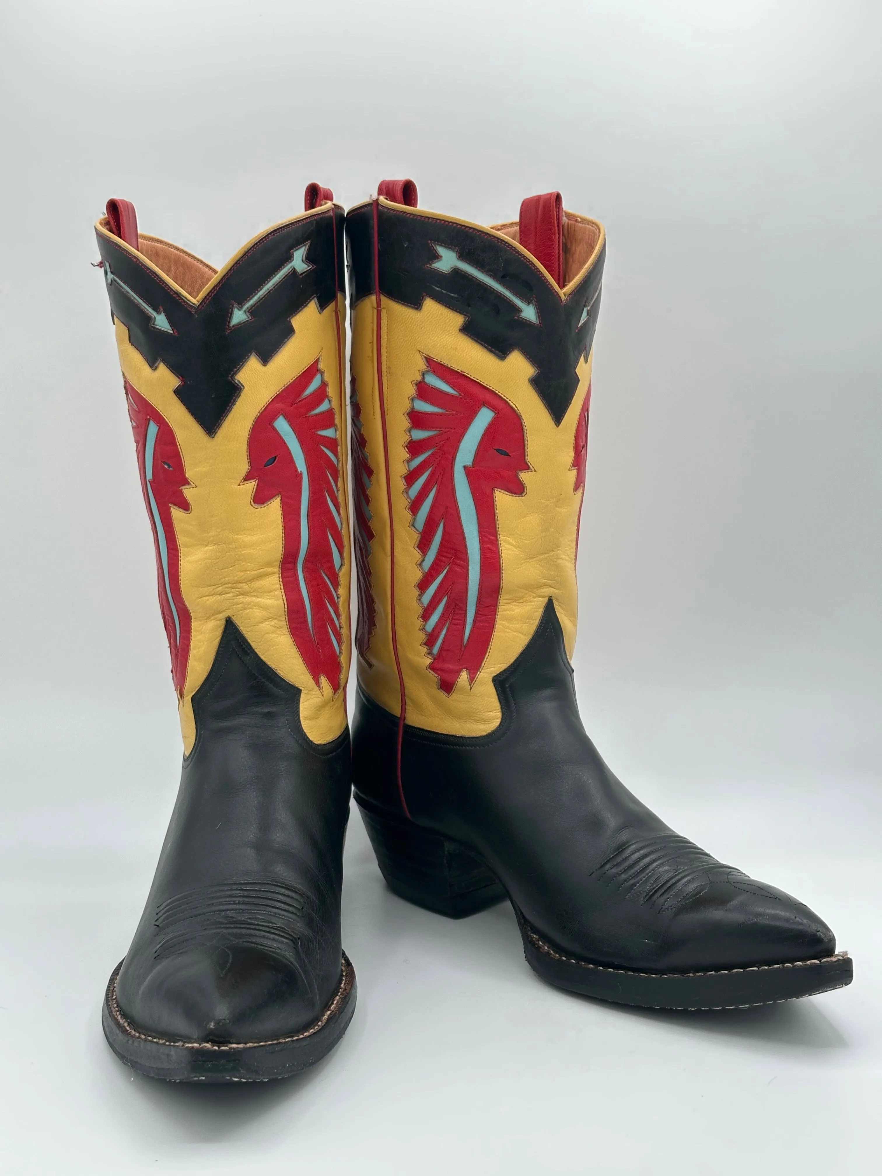 Rocketbuster Custom Chiefs Cowboy Boots size 10 D