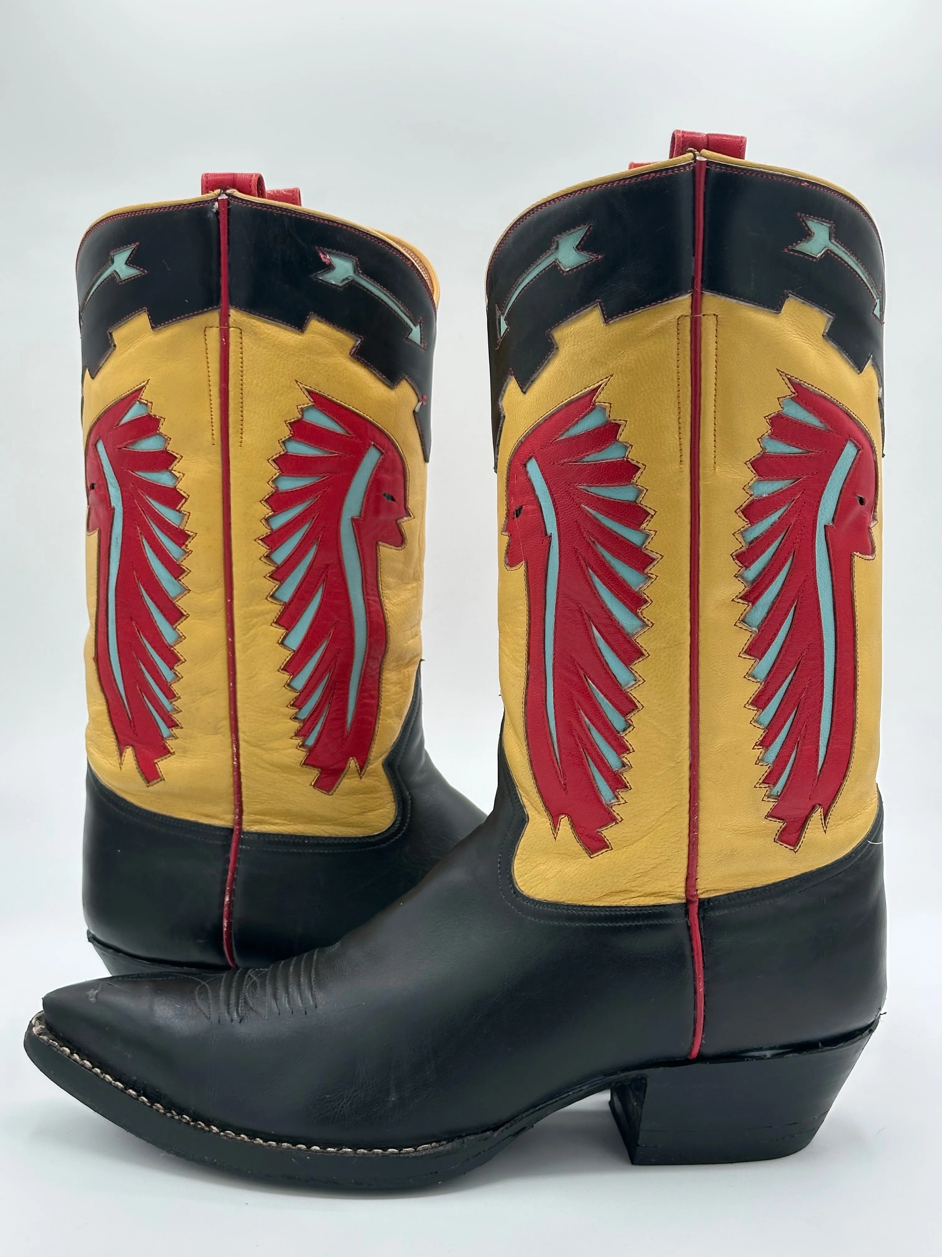 Rocketbuster Custom Chiefs Cowboy Boots size 10 D
